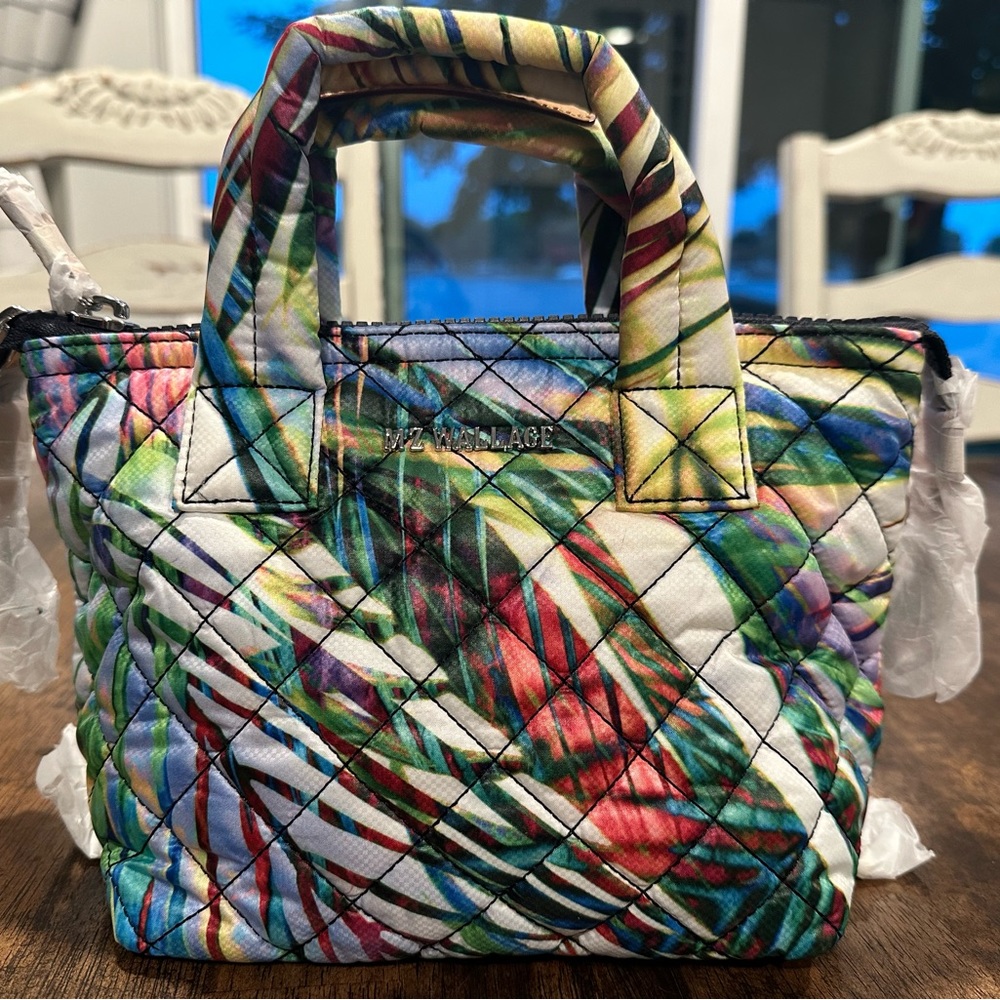 NWT MZ Wallace Micro Sutton Summer Palm